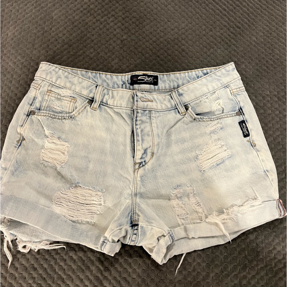 Silver women’s Jean shorts